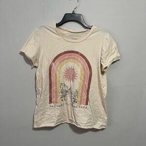 Grayson Threads Cream Graphic 'Saguaro National Park' Tee
